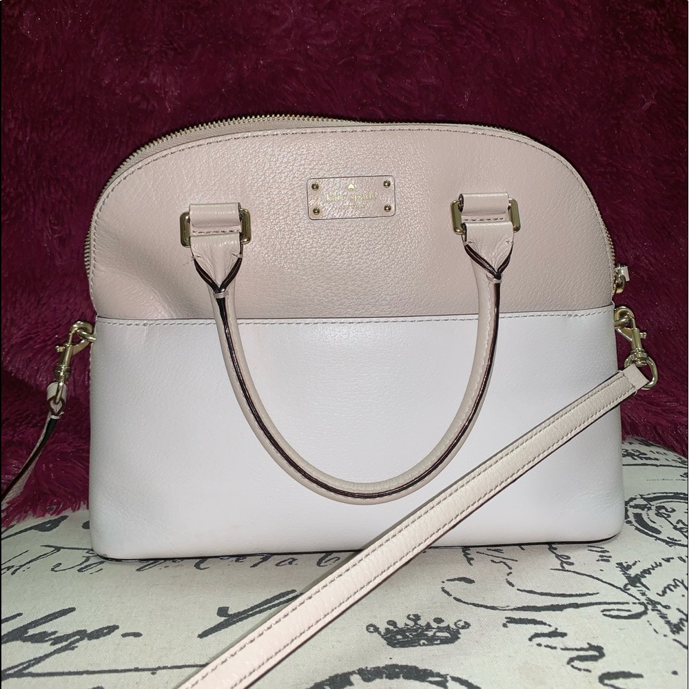 White & Nude Kate Spade Purse